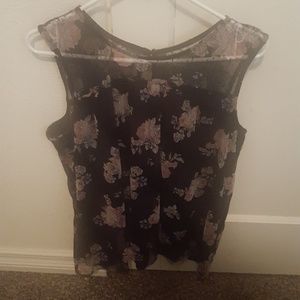 No Boundaries summer floral dressy tank